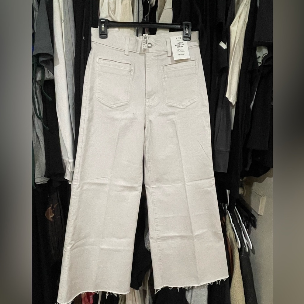 Madewell white jeans